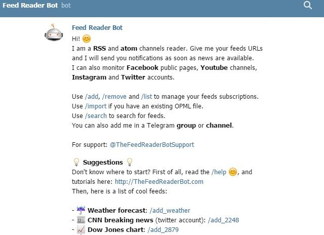 feed reader bot telegram feed reader bot telegram
