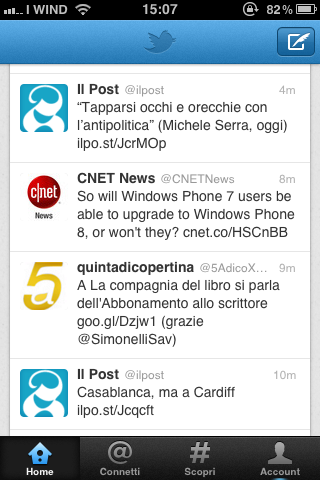 Twitter su iPhone