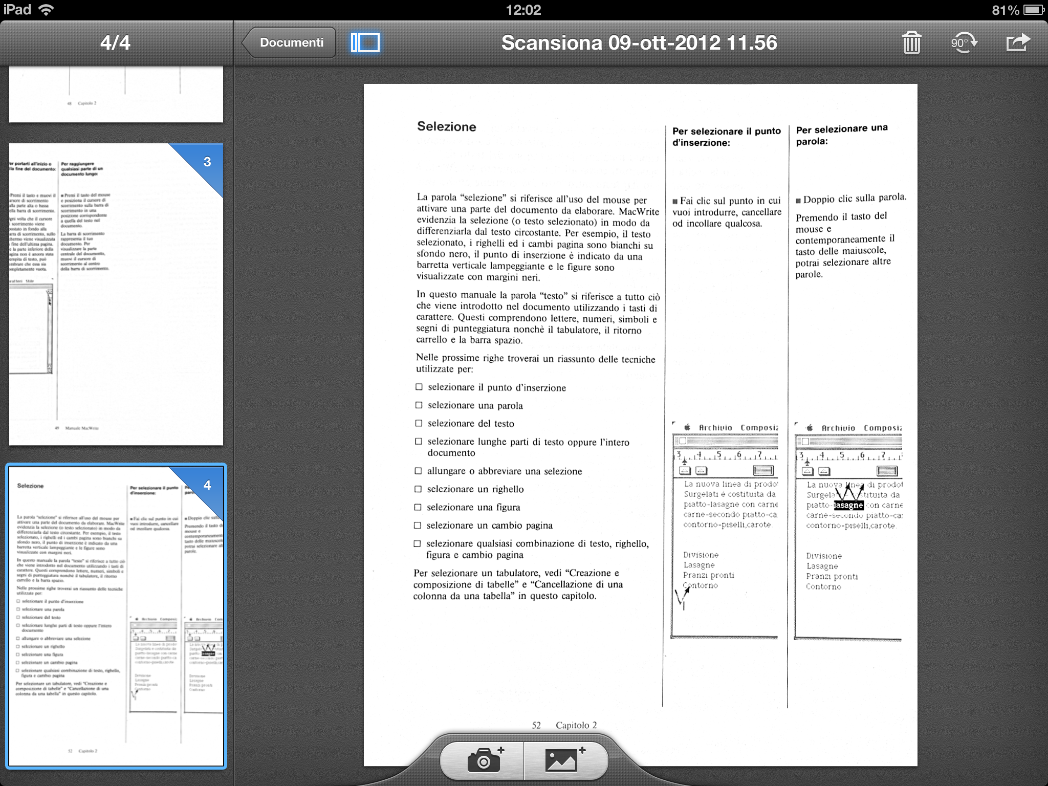 ScannerPro per iPad