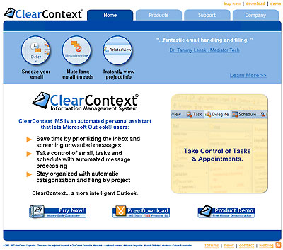Clear Context IMS per Outlook