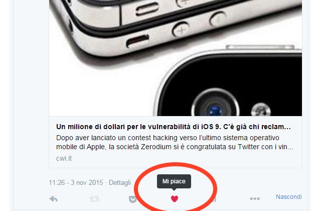 Twitter: i cuori e il “Mi piace” sostituiscono i Preferiti