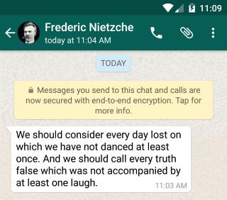 Avviso WhatsApp connessione sicura Avviso WhatsApp connessione sicura