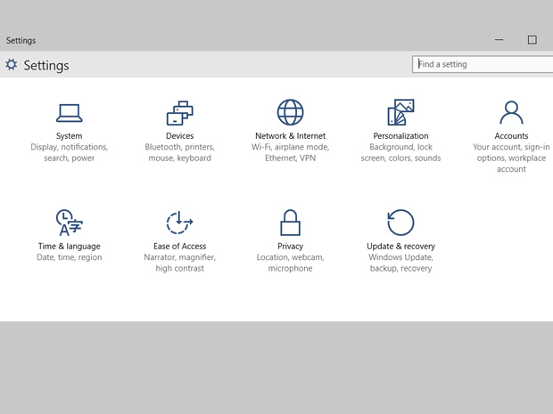 windows-10 redstone pannello controllo