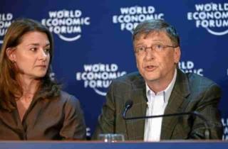 Bill e Melinda Gates al World Economic Forum di Davos