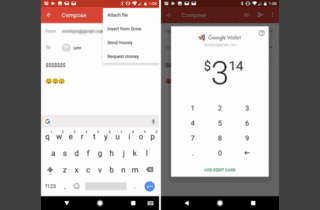 Con Gmail per Android, ora si può inviare denaro vero come allegato