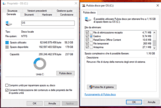 recuperare spazio su disco