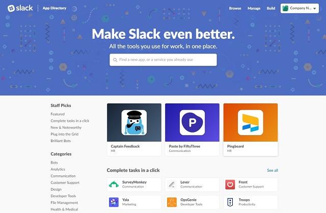 Slack, come funziona - App