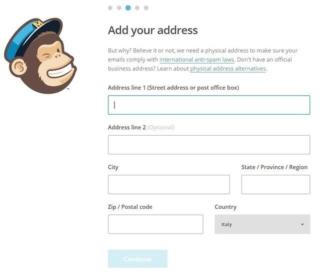 Mailchimp tutorial iscrizione Mailchimp tutorial iscrizione