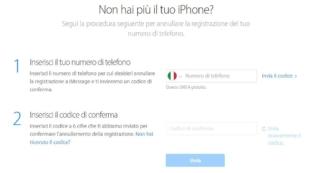 Trasferire dati da iphone ad android: annullare iMessage