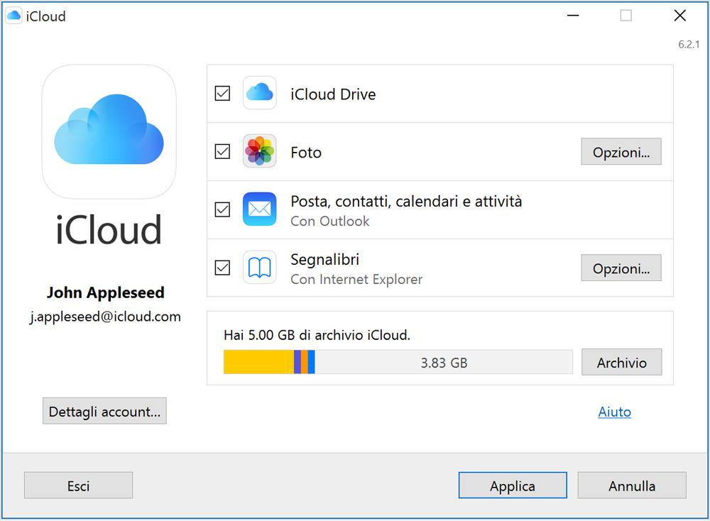 iCloud come usarlo anche su Windows