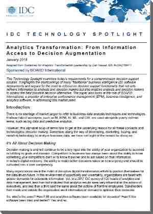 idc technology spotlight decision making