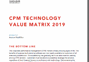 Corporate Performance Management: Value Matrix dei fornitori