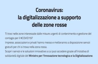 Il Governo lancia Solidarietà Digitale: servizi digitali gratuiti per la zona rossa