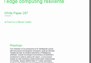 Industria 4.0: ridurre il fermo-impianto con l’edge computing
