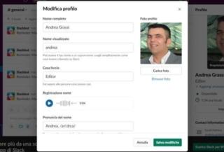 slack informazioni profilo slack informazioni profilo