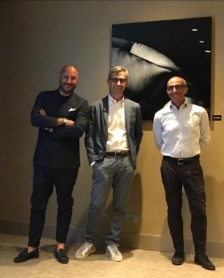 Da sinistra Rodolfo Falcone, Giorgio Galli e Gianni Anguilletti di Red Hat