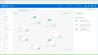 NetApp BlueXP screenshot NetApp BlueXP screenshot