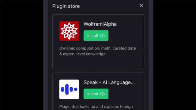 ChatGPT plugin store