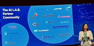 Sara Anselmi di Microsoft presenta i partner system integrator e ISV del programma AI LAB