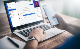 Remote learning or work. Video conference concept. Remote learning or work. Video conference concept.