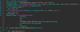Iniezione di processi remoti per eseguire payload aggiuntivi. Iniezione di processi remoti per eseguire payload aggiuntivi.