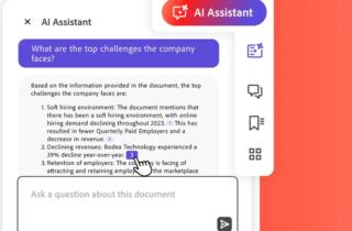 L’Assistente AI di Adobe Acrobat ora parla anche italiano