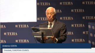 Il Presidente del Consiglio europeo António Costa. Il Presidente del Consiglio europeo António Costa.